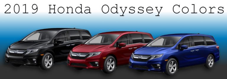 2019 Honda Odyssey Color Options